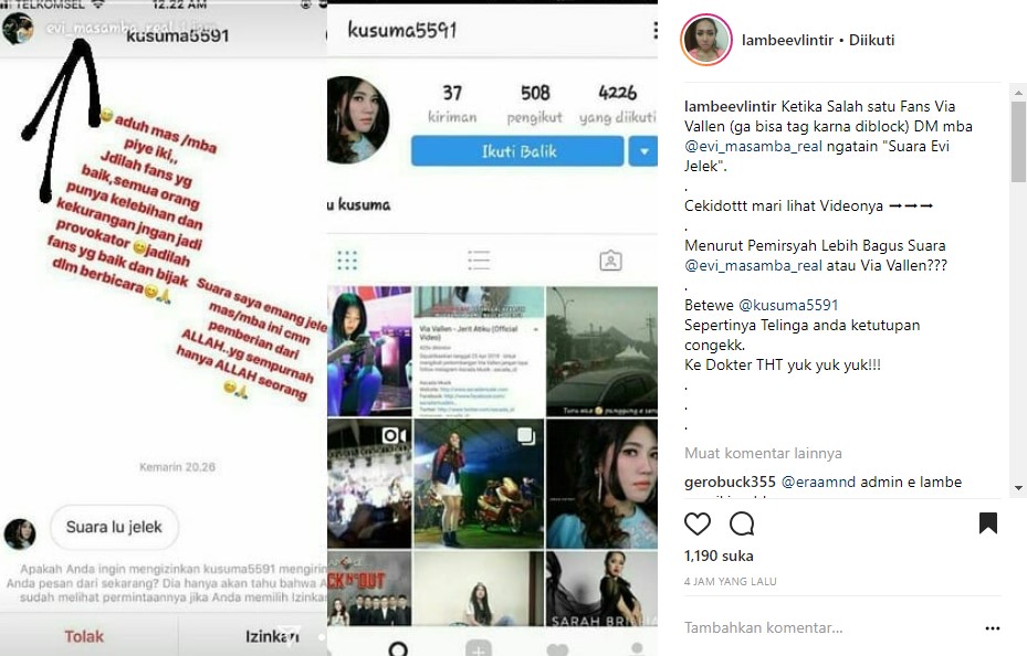Evi Masamba Kesal Diejek Oleh Fans Via Vallen