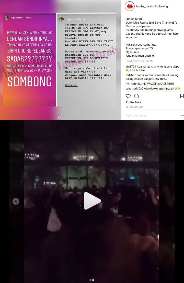 Charly dan Reaksi Istri