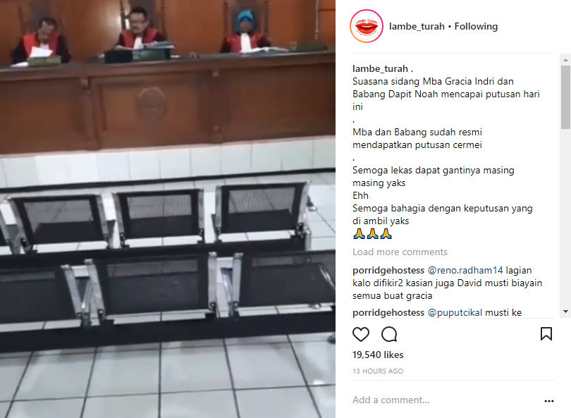 Reaksi Netter Soal David-Gracia Resmi Cerai