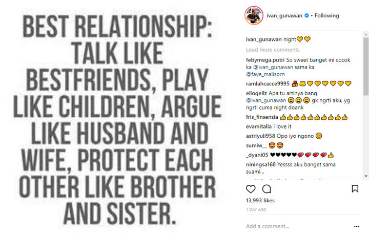 Ivan Gunawan Beberkan Standar \'Best Relationship\' di Instagram