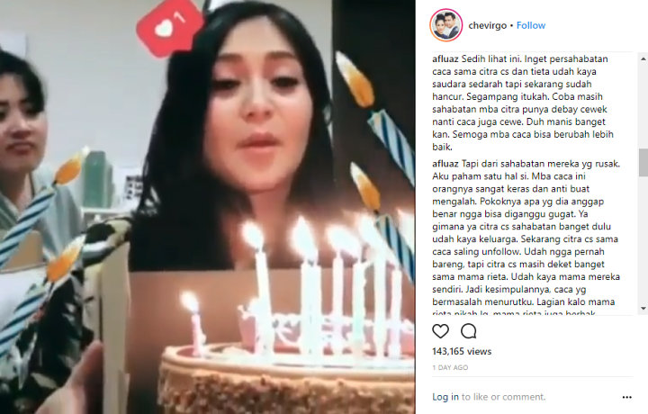 Marsha Tengker Ulang Tahun