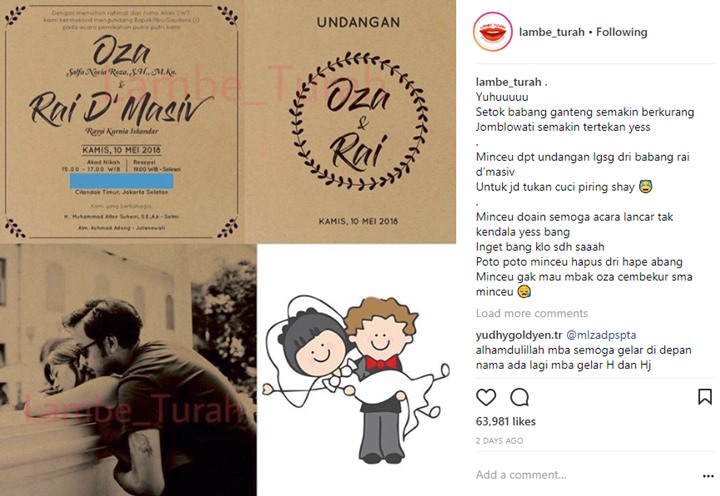 Undangan Pernikahan Rayyi DMasiv Beredar