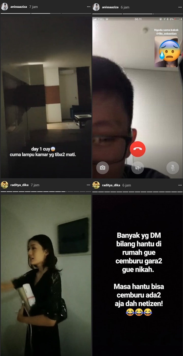 Hari Pertama Tidur di Rumah Raditya Dika, Annisa Aziza Alami Hal Seram