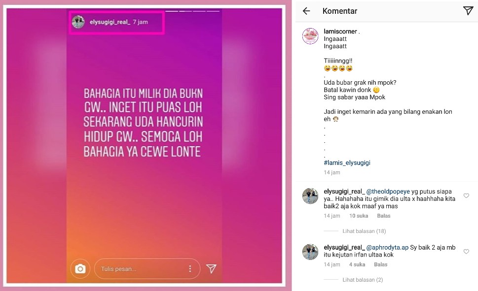 Sempat Marah-Marah, Ely Sugigi Akui Putus dengan Irfan Sbaztian Hanya Gimmick
