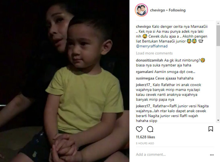 Lucunya Obrolan Rafathar-Nagita Slavina Soal Calon Adik