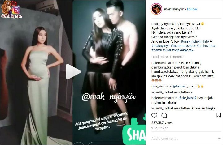 Pose Mesra di Pemotretan Kehamilan, Inikah Kekasih Lucinta Luna