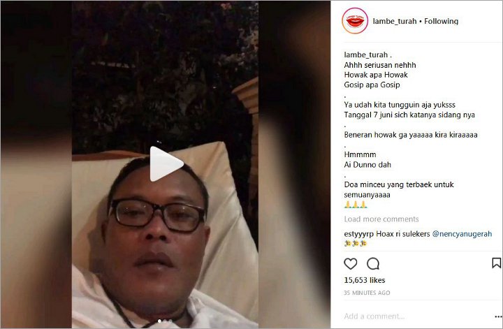InstaStory Sule Bilang Hoax