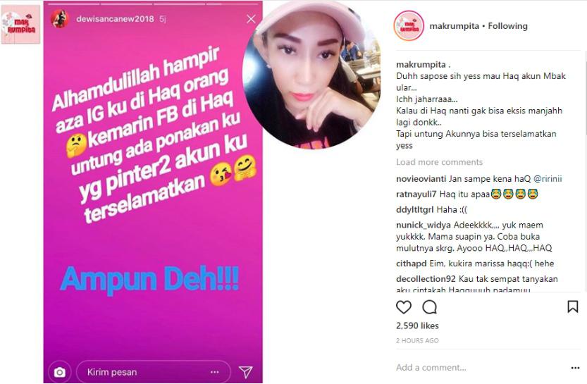 Dewi Sanca Hampir Diretas