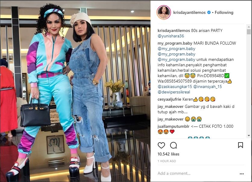 Pose Bareng Yuni Shara, Krisdayanti Dihujat Soal Bayangan Simbol Tuhan Diantara Kaki