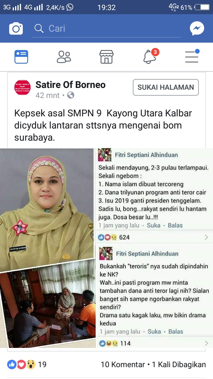 Tulisan FSA Soal Tragedi Bom di Surabaya