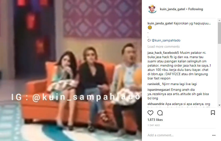 Ayu Ting Ting Gigit Kuku