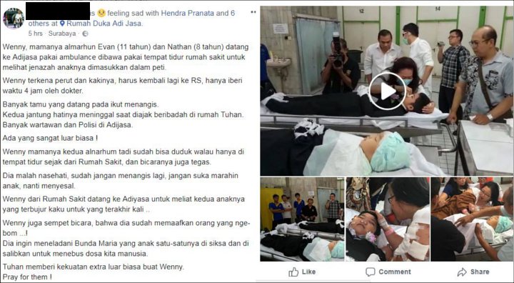 Ibunda Nathan dan Evan Menemui Jenazah Kedua Anaknya