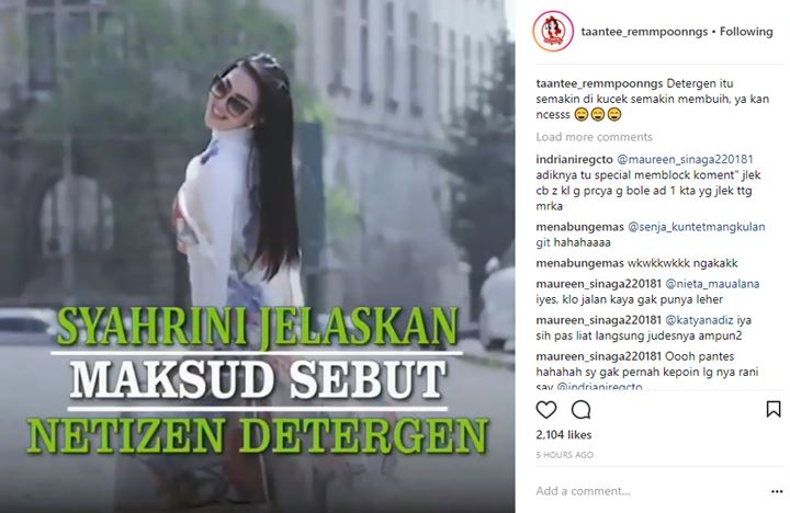 Jelaskan Asal Mula Jargon \'Deterjan\', Cara Syahrini Hadapi Haters Banjir Pujian