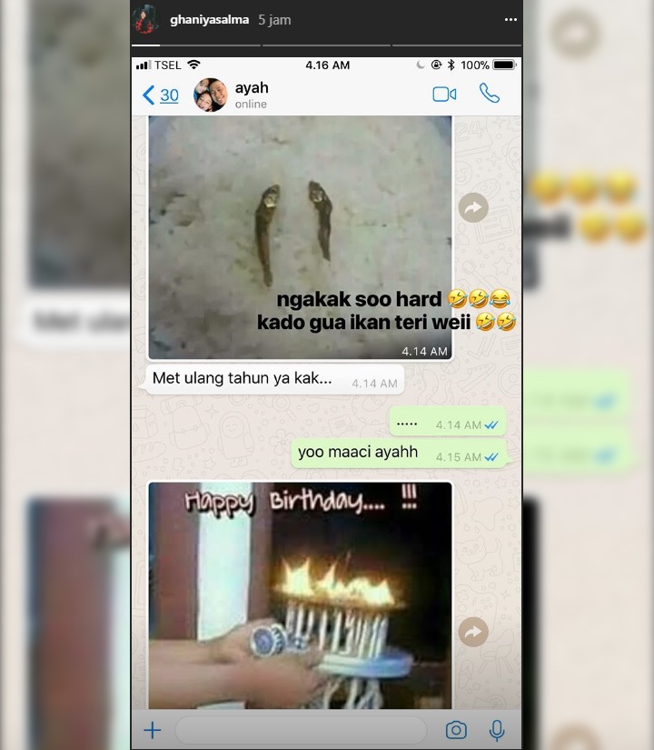 Kado Kocak Opick Untuk Ghaniya