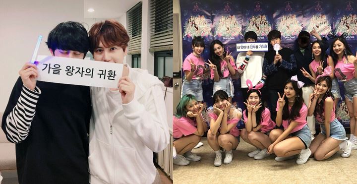 Heechul dan Kyuhyun Heboh Fanboying Hingga Foto Bareng Momo Cs