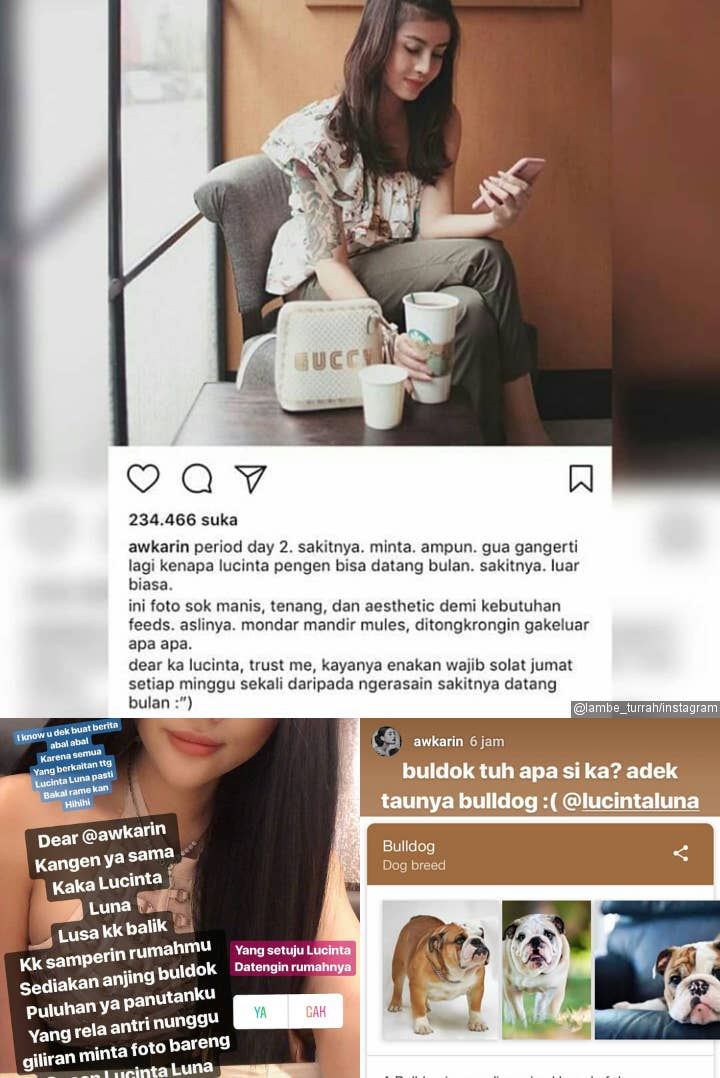 Balasan Lucinta Luna Soal Sindiran Menstruasi Awkarin
