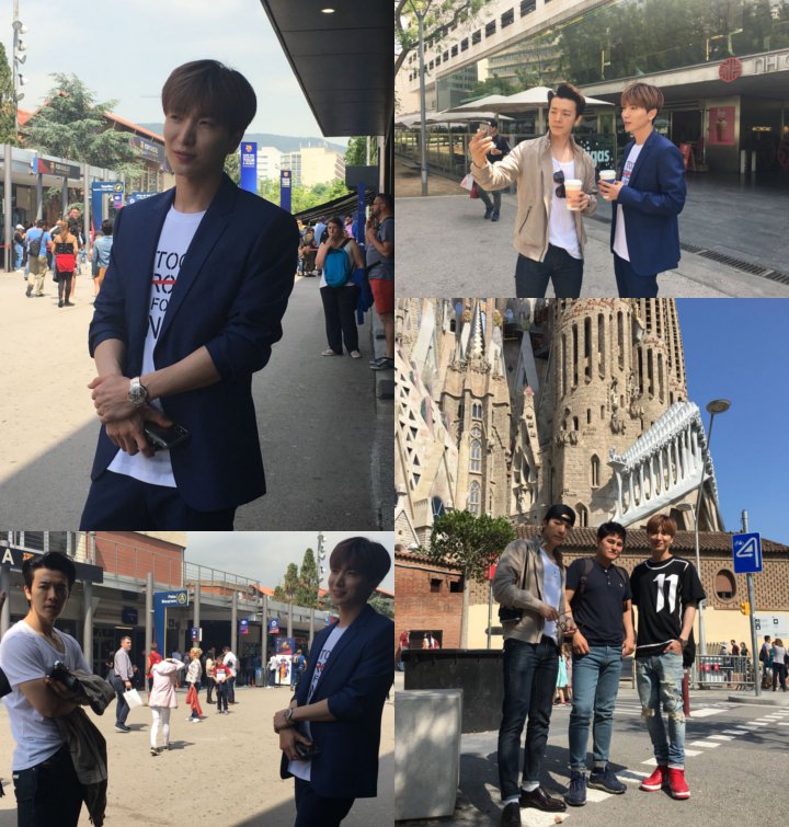 Akun Weibo La Liga Bagikan Foto Leeteuk-Eunhyuk di Spanyol