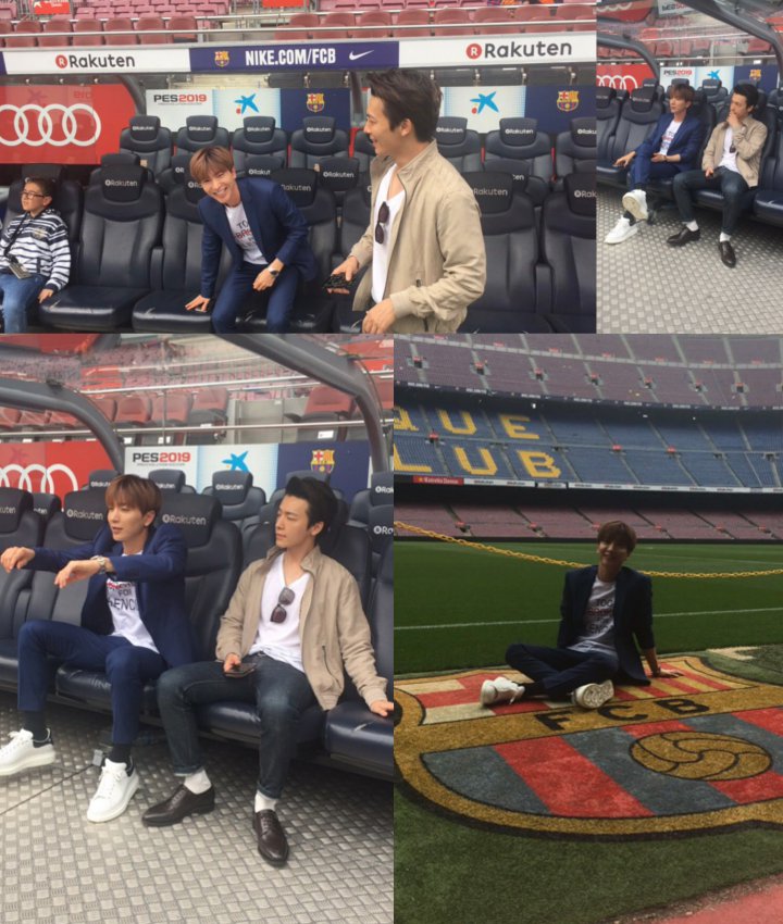 Akun Weibo La Liga Bagikan Foto Leeteuk-Eunhyuk di Spanyol