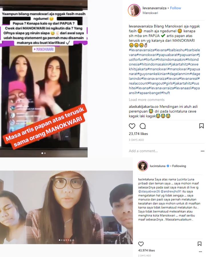 Lucinta Luna Dianggap Lecehkan Manokwari, Wanda Hamidah Saling Sindir dengan Eks Suami