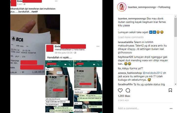 Beredar \'Bukti\' Pembayaran Talent ANTV, Netter Ramai Sebut Program Settingan