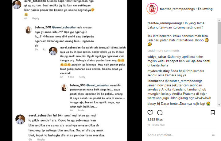 Balena Balas Tudingan Salah Satu Netter