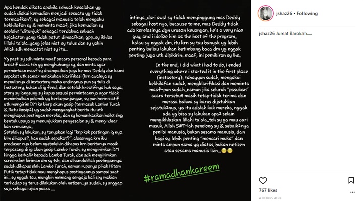 Akui Salah soal Honor, Jane Shalimar Masih Kecewa \'Hitam Putih\' Belum Hapus Klarifikasi?