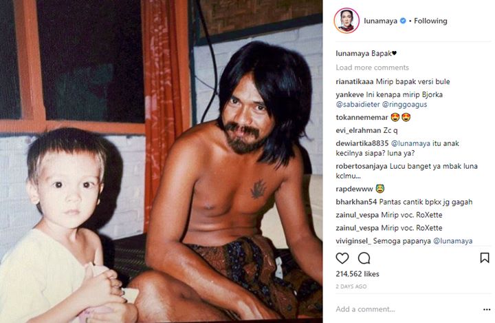 Wajah Ayah Luna Maya