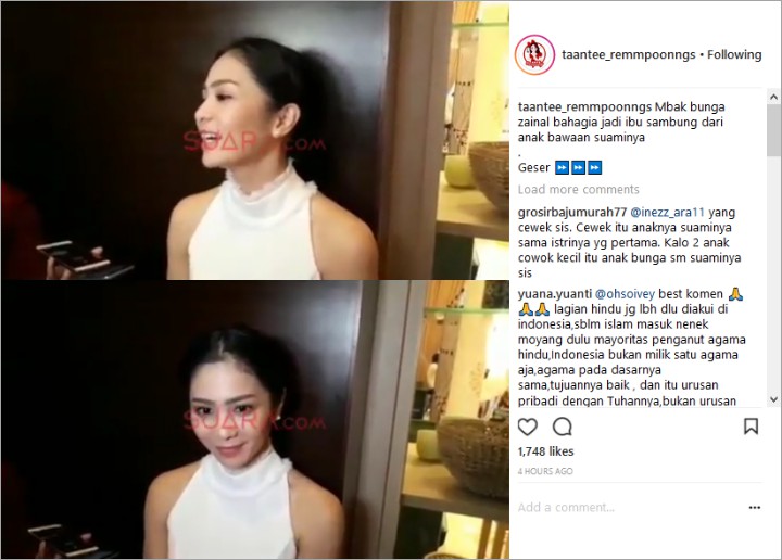 Dekat Banget, Bunga Zainal Bahagia Jadi Ibu Sambung Kareena Sukhdev