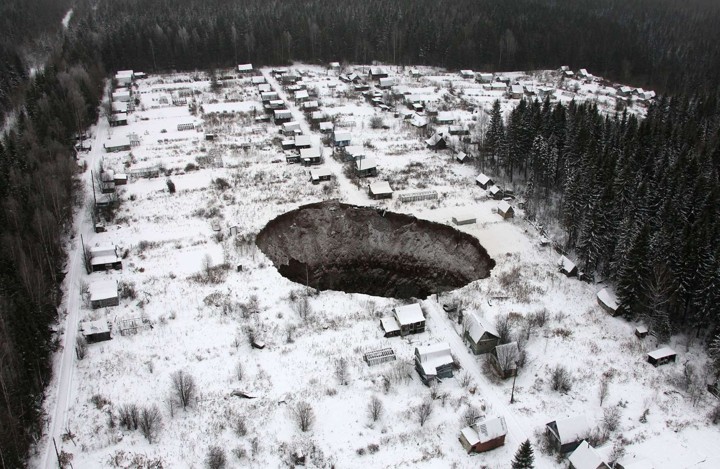 Sinkhole di Rusia