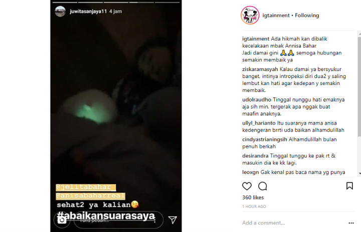 InstaStory Juwita Sanjaya