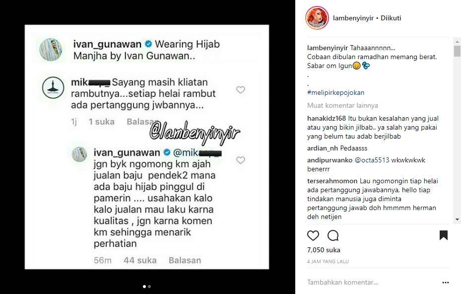 Ibu Pejabat Jadi Perhatian Gara-Gara Hijab, Ivan Gunawan Semprot Netter Nyinyir