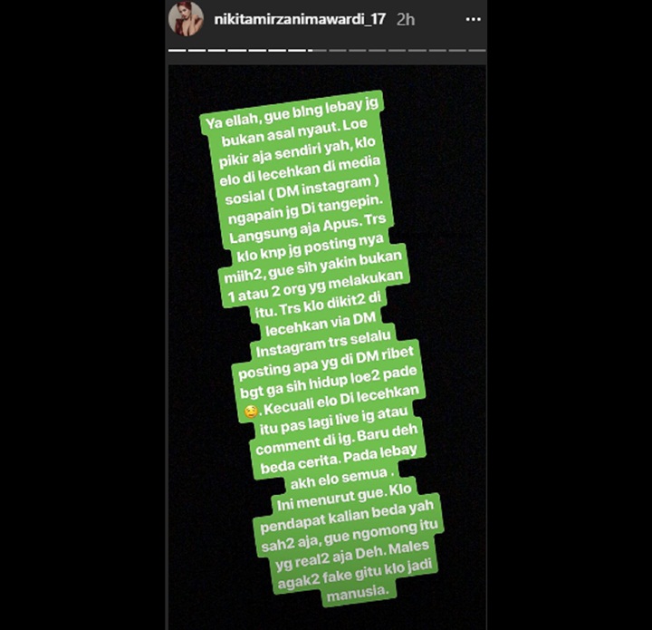 Nikita Mirzani Ejek Via Vallen Fake