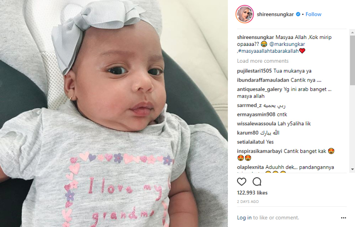 Wajah Bayi Shireen Sungkar