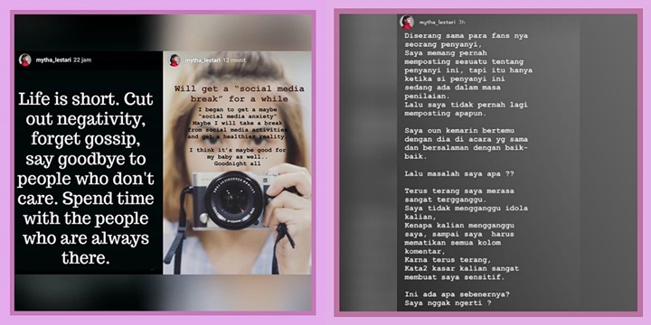 Mytha Lestari Ingin Break dari Media Sosial
