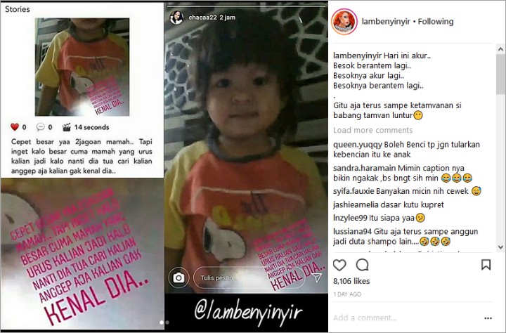 Ajari Anak Membenci Andika Kangen Band, Mantan Istri Disindir Tak Dewasa