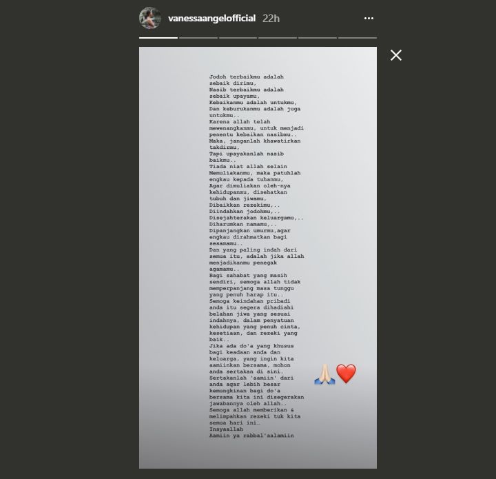 Ditransfer Uang Lebaran Oleh Kekasih, Vanessa Angel Kirim Doa Untuk Jomblo