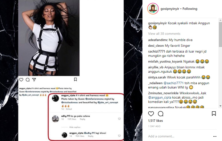 Balasan Anggun pada Komentar Nyinyir Netter