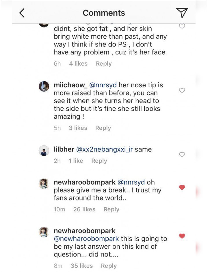 Lelah Terus Dituding Oplas, Park Bom Balas Fans dengan Komentar ini