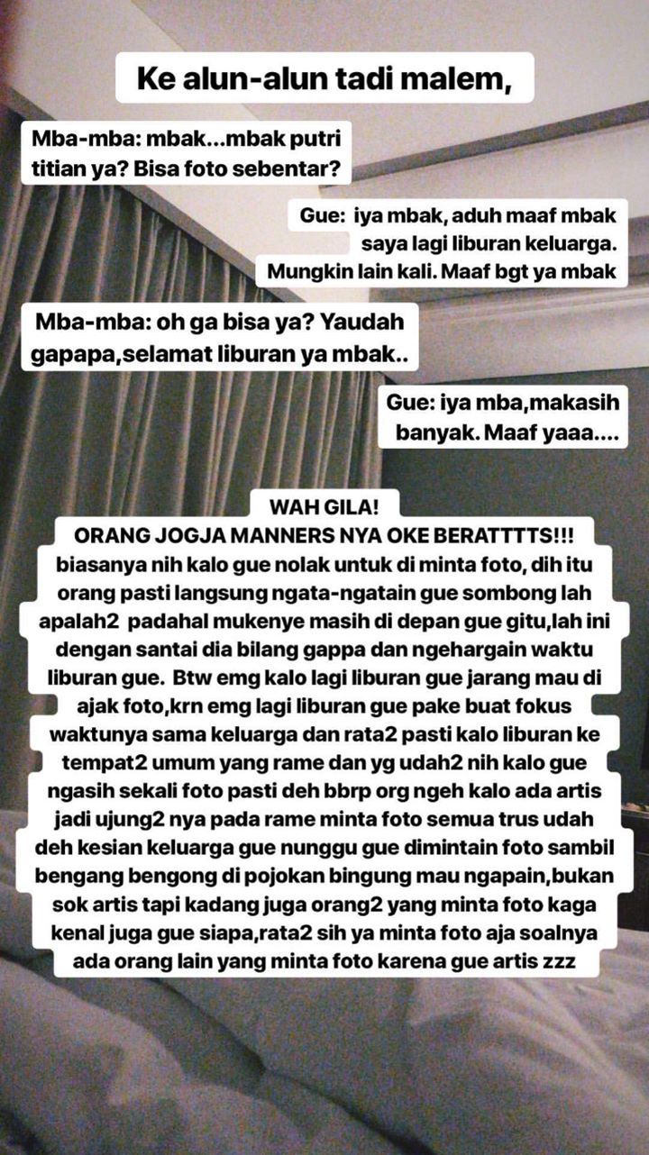 Curhatan Putri Titian