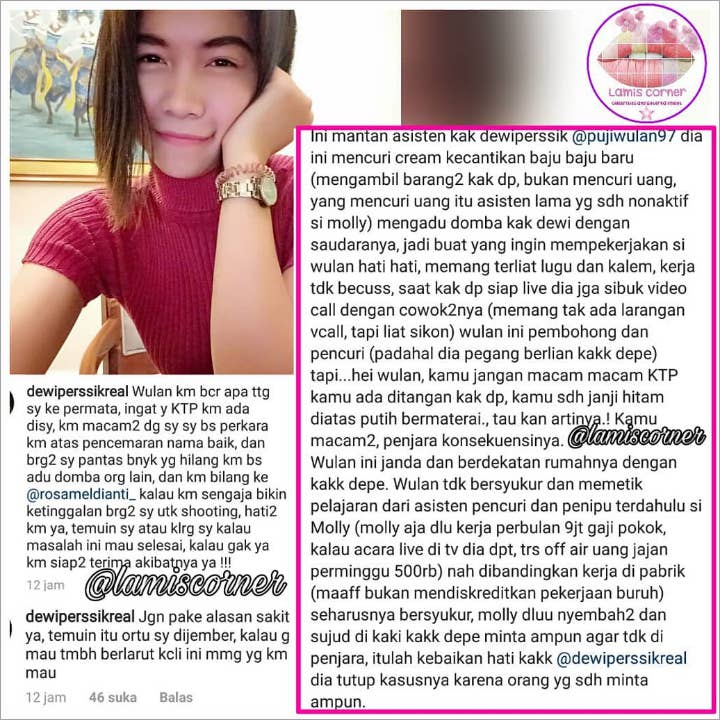 Dewi Persik Berseteru dengan Mantan Asisten
