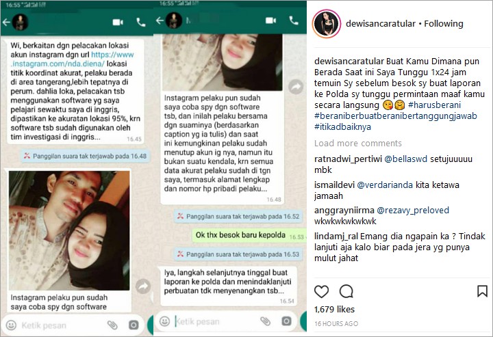 Dewi Sanca Polisikan Haters 1