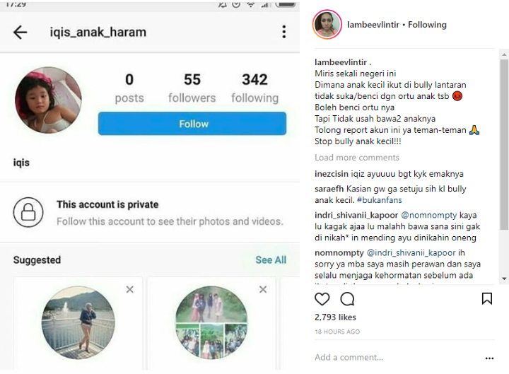 Jahatnya Haters Bully Anak Ayu Ting Ting, Akun Gosip Mendadak Jadi Tameng