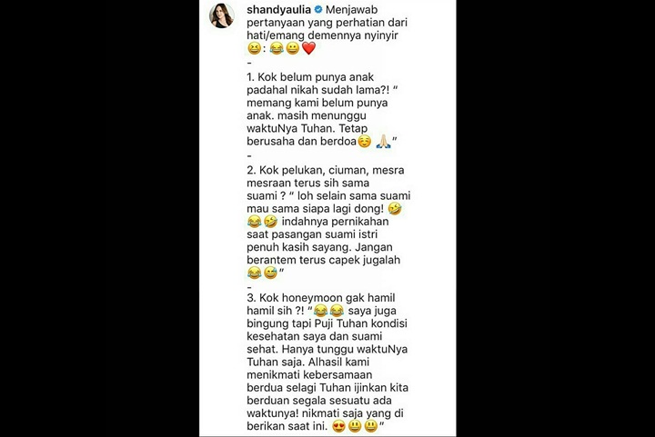Penjelasan Shandy Aulia