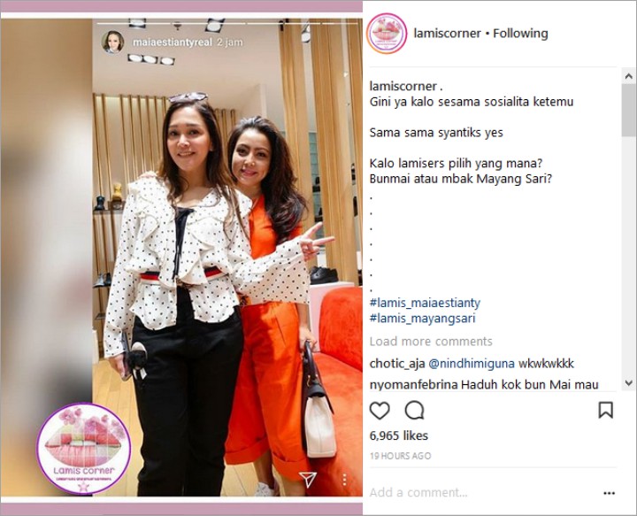 Maia Estianty Pamer Foto Bareng Mayangsari, Netter Kecewa?