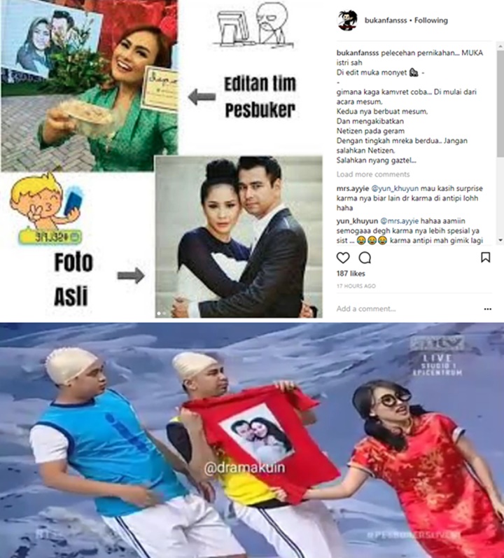 Wajah Nagita Slavina Diedit