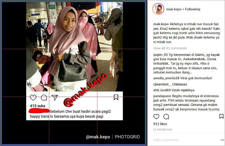 \'Istri\' Terbang ke Jakarta, Akun Instagram Iqbaal Ramadhan Diserang Netter