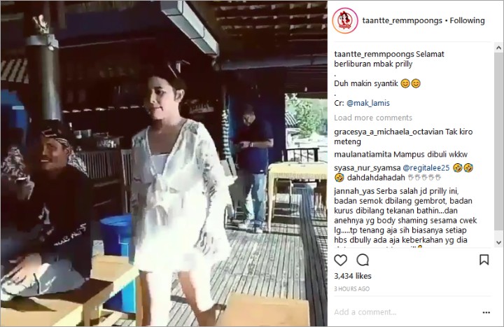 Diejek Gemuk Saat Liburan Bareng Pacar, Prilly Latuconsina Dibela Netter