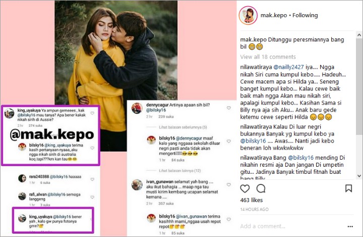 Isu Nikah Siri dengan Hilda di Australia, Billy Syahputra Diserbu Rekan Artis