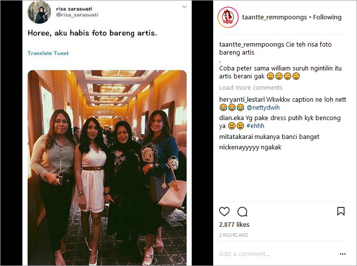 Foto Bareng Lucinta Luna, Kocaknya Netter Tebak Reaksi Teman Gaib Risa Saraswati