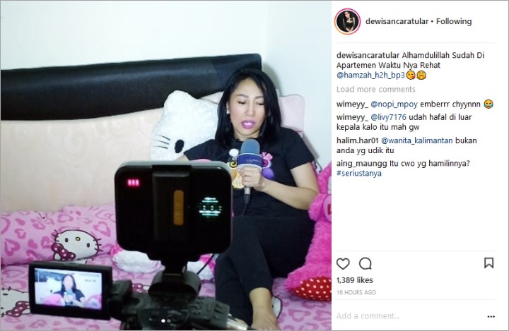 Dewi Sanca Pamer Diwawancara Televisi Usai Kabar Keguguran, Netter Nyinyir
